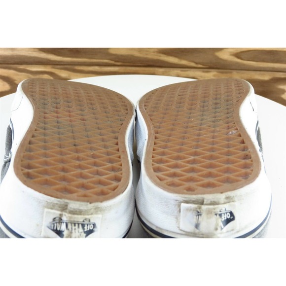 VANS Women Sz 8.5 M Gray Lace Up Skateboarding Fabric Shoe - Picture 8 of 9